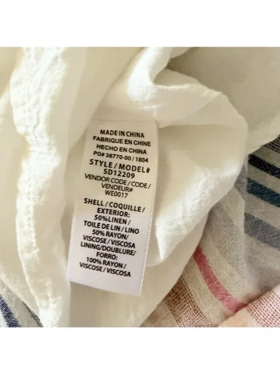 Anthropologie Splendid Maxi Dress Stripe Adjustable Spaghetti Straps size Medium - Picture 12 of 12